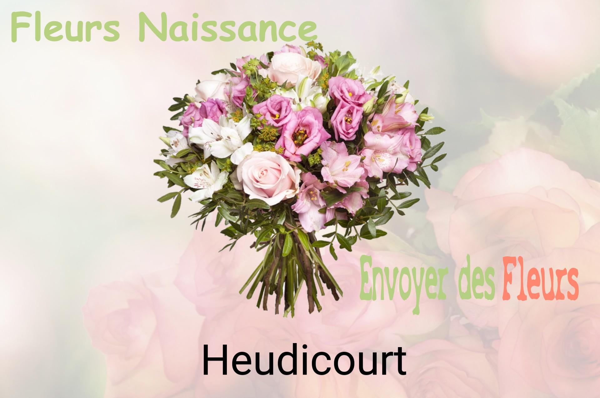 Bouquet de fleurs de naissance livré à Heudicourt